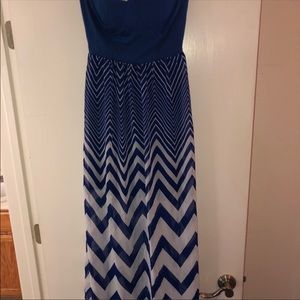 Maternity dress • long and strapless